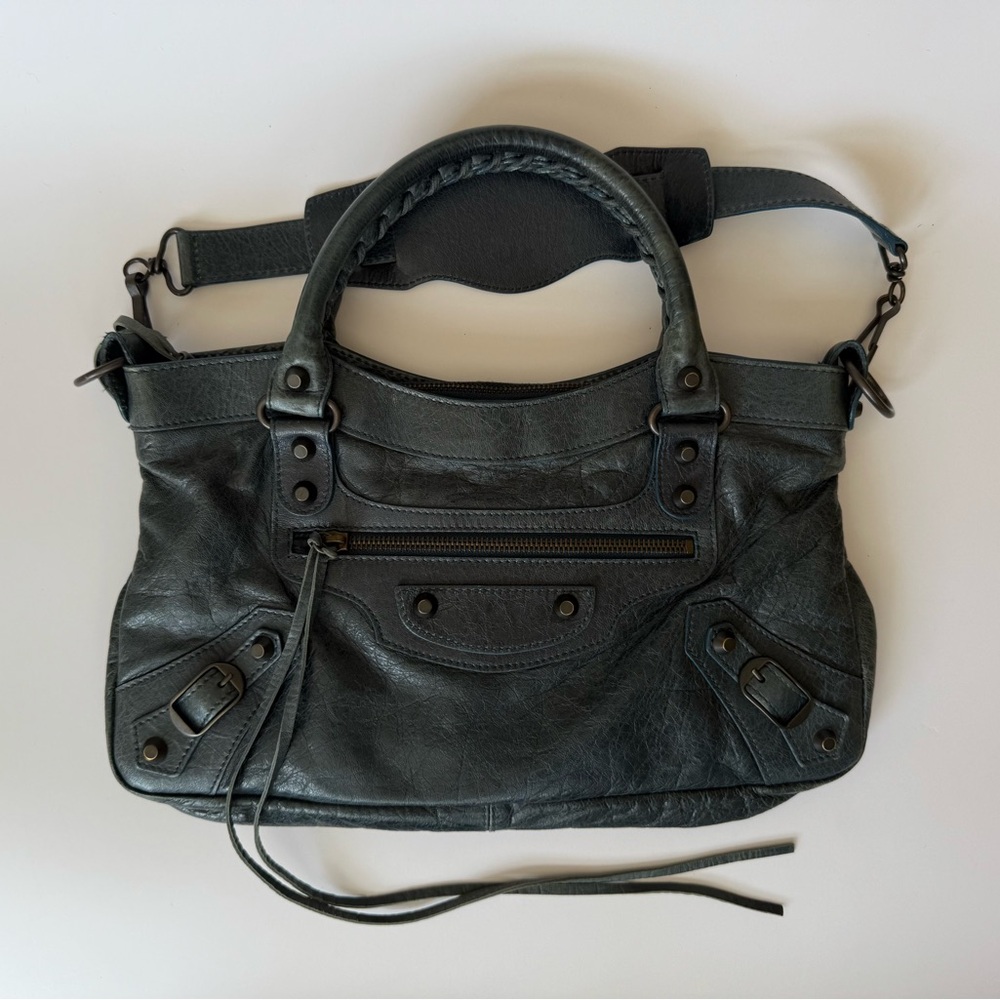 ‼️SOLD‼️ BALENCIAGA S/S 2010 Canard (Dark Blue) First Bag